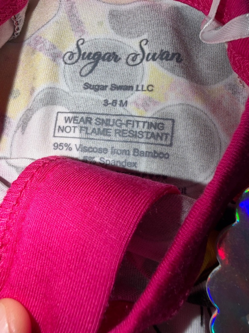 Mickey & Minnie Sugar Swan Bamboo Zippy - Picture 2 of 3